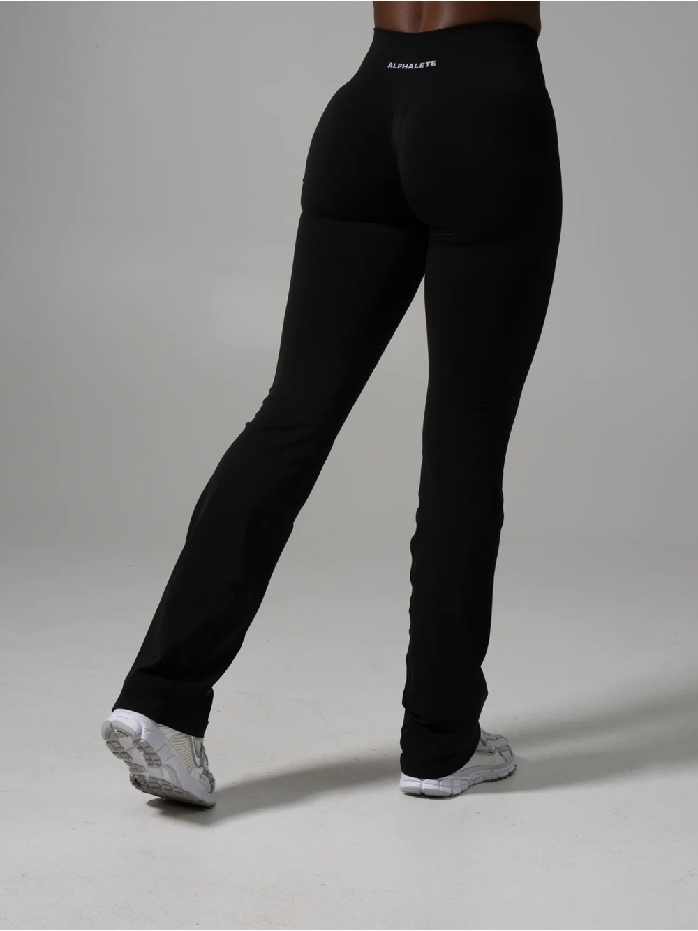Alphalete Black Pump Mid Rise Flared Pant